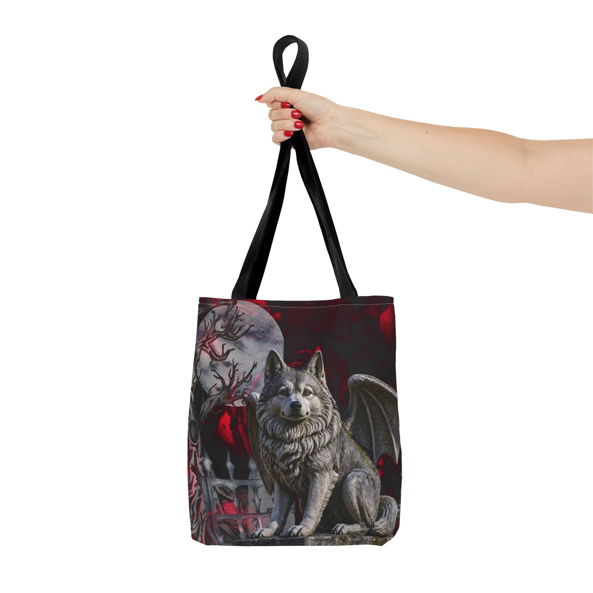 Pomsky Angelic Gargoyle Protector Tote Bag