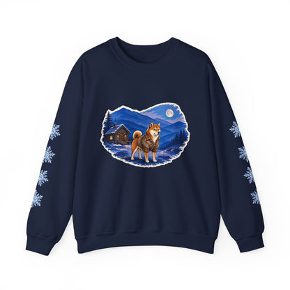 Shiba Inu Smoky Mountain Christmas Sweatshirt