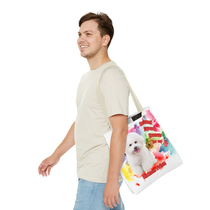 Emotional Support Human for my Bichon Frise Tote Bag