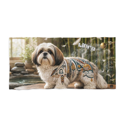 Libra Shih Tzu Elements Beach Towel