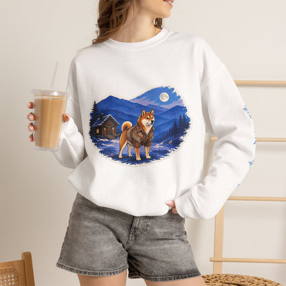 Shiba Inu Smoky Mountain Christmas Sweatshirt
