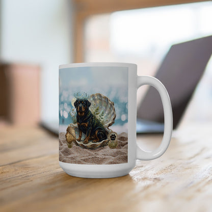 Cancer Zodiac Rottweiler Coastal Connection Ceramic Coffee Mug