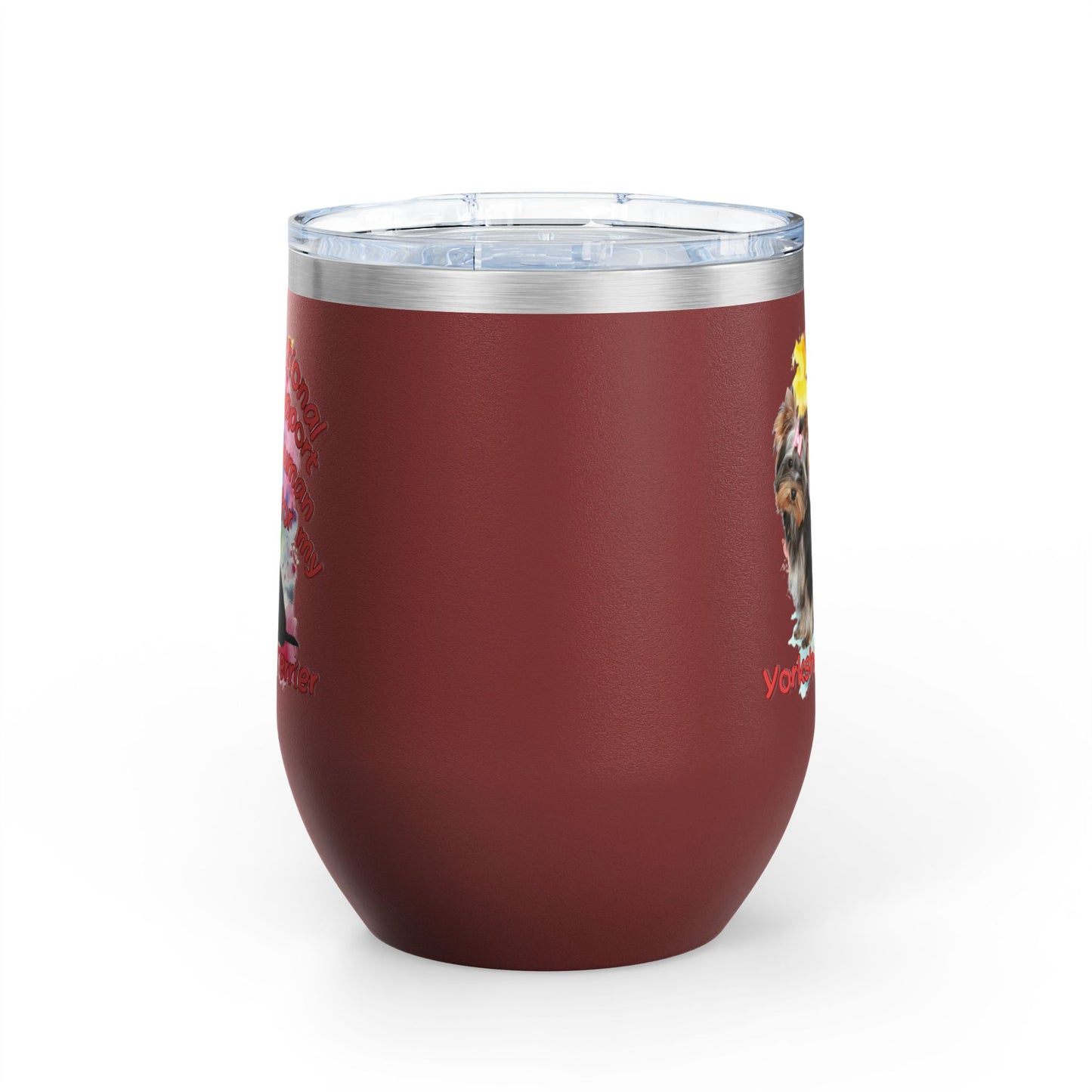 Emotional Support Human for my Yorkshire Terrier  Wine Chiller - Perfect Gift for Dog Lovers