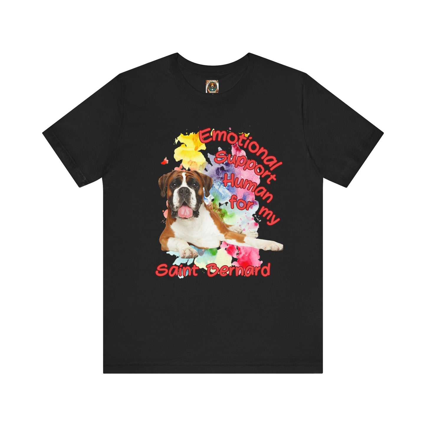 Emotional Support Human Saint Bernard Tee