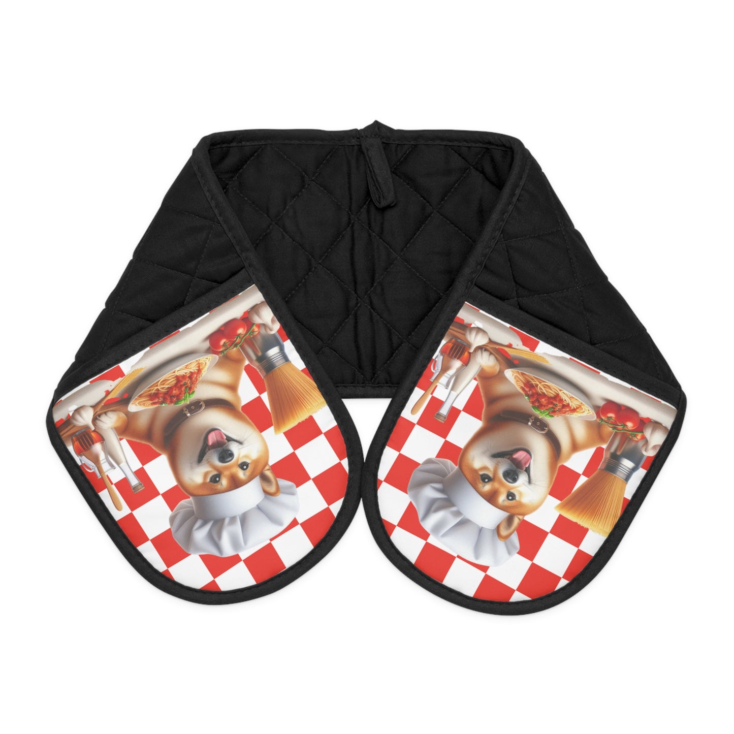 Shiba Inu Italian Chef Oven Mitts
