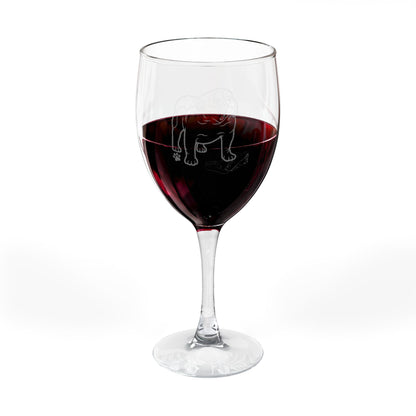 Engraved American Bulldog Wine Glass – 10.5oz Elegant Pet Lover Gift