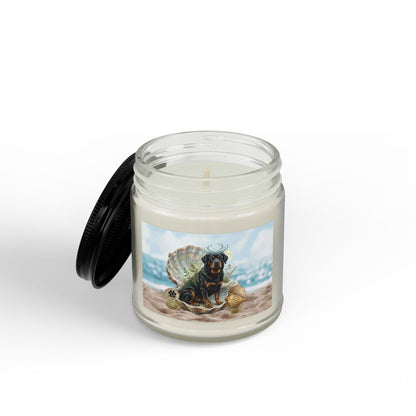 Cancer Zodiac Rottweiler Elements Text-Free Luxury Scented Soy Candle