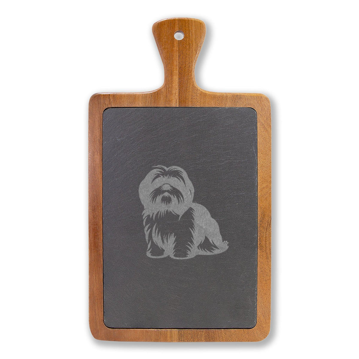 Shih Tzu Engraved Charcuterie Board, Dog Lover Cheese Board & Serving Platter