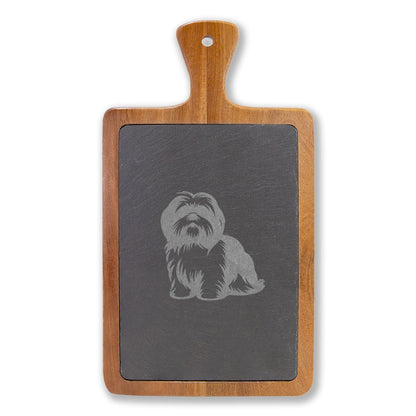 Shih Tzu Engraved Charcuterie Board, Dog Lover Cheese Board & Serving Platter