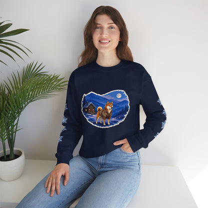 Shiba Inu Smoky Mountain Christmas Sweatshirt