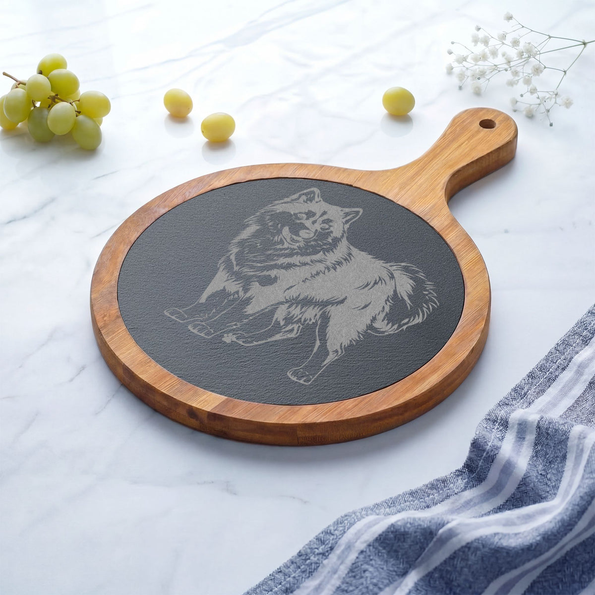 Siberian Husky Engraved Charcuterie Board, Dog Lover Cheese Board & Serving Platter
