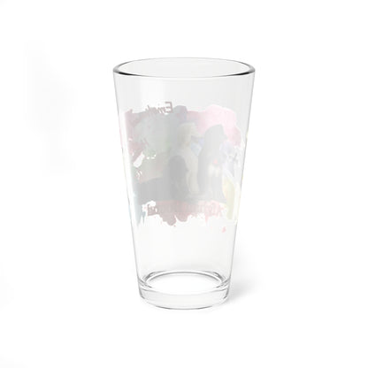 Emotional Support Human for my Afghan Hound Pint Glass clear