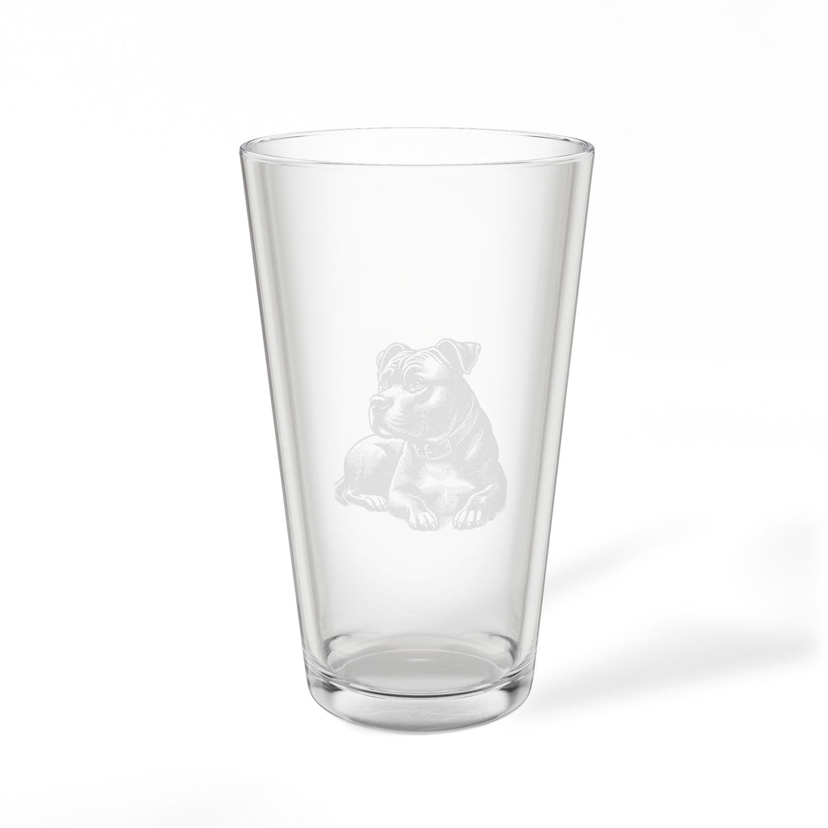 Pitbull Engraved Pint Glass