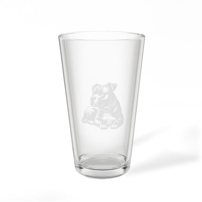 Pitbull Engraved Pint Glass