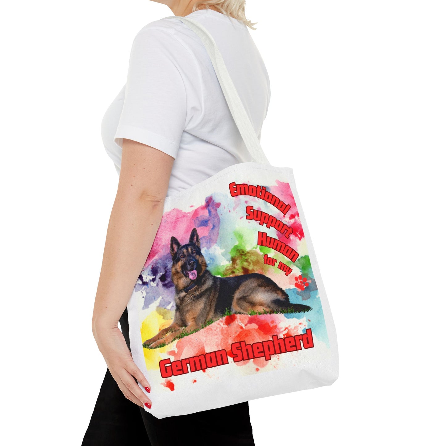 Emotional Support Human for my German Shepherd Totebag