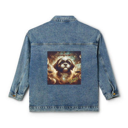 Libra as Shih Tzu Celestial Denim Jacket