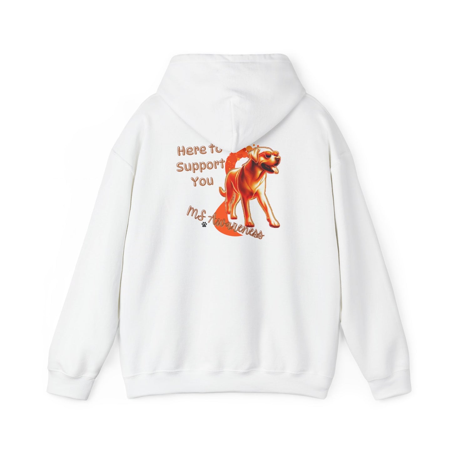 Labrador Retriever "Here to Support You" MS Awareness Hoodie