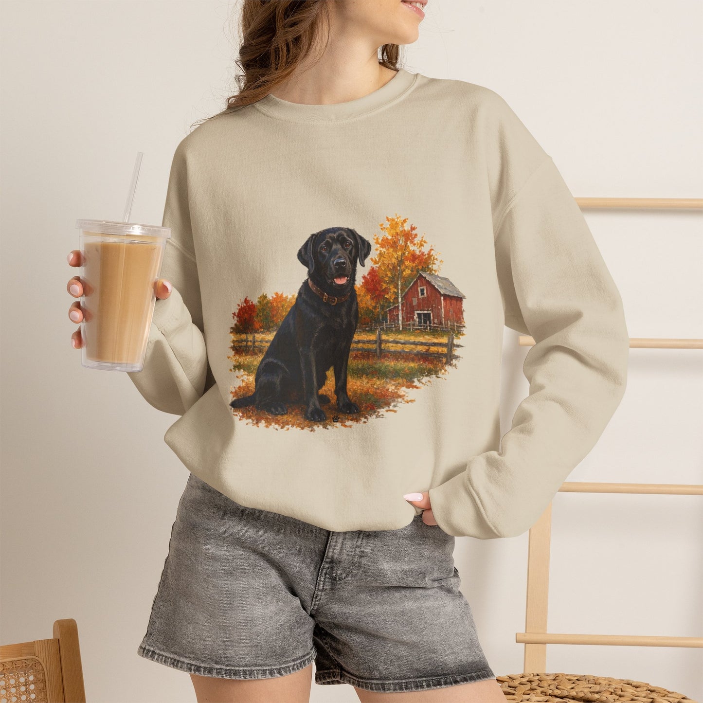 Black Labrador Retriever Sweater Weather Sweatshirt