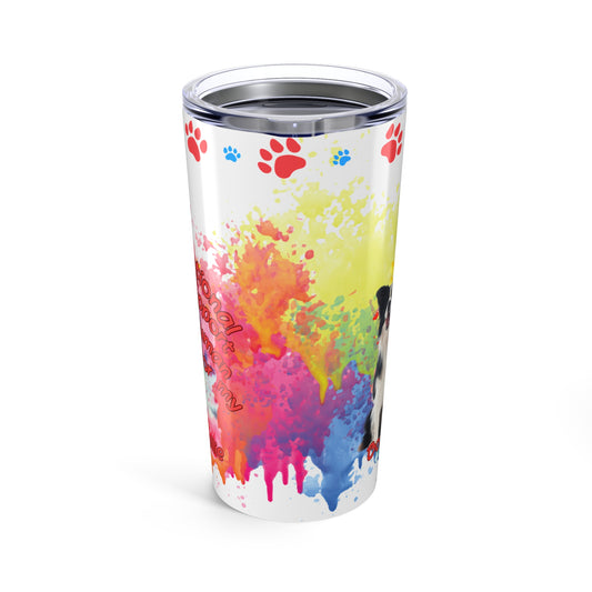 Emotional Support Human for my border collie Coffee Tumbler