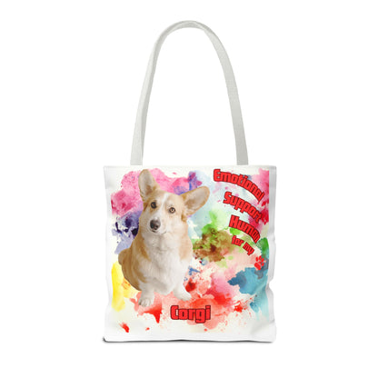 Emotional Support Human for my Corgi Tote bag