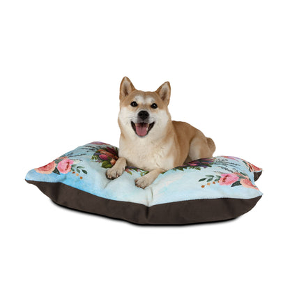 Corgi Fairytale Pet Bed - Soft Floral Dog Bed with Fairy Design