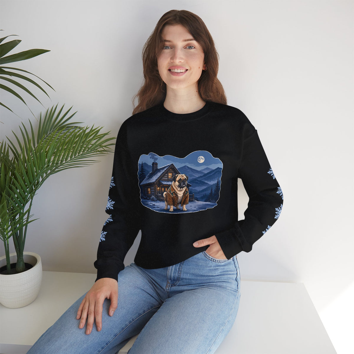 Pug Smoky Mountain Christmas Sweatshirt