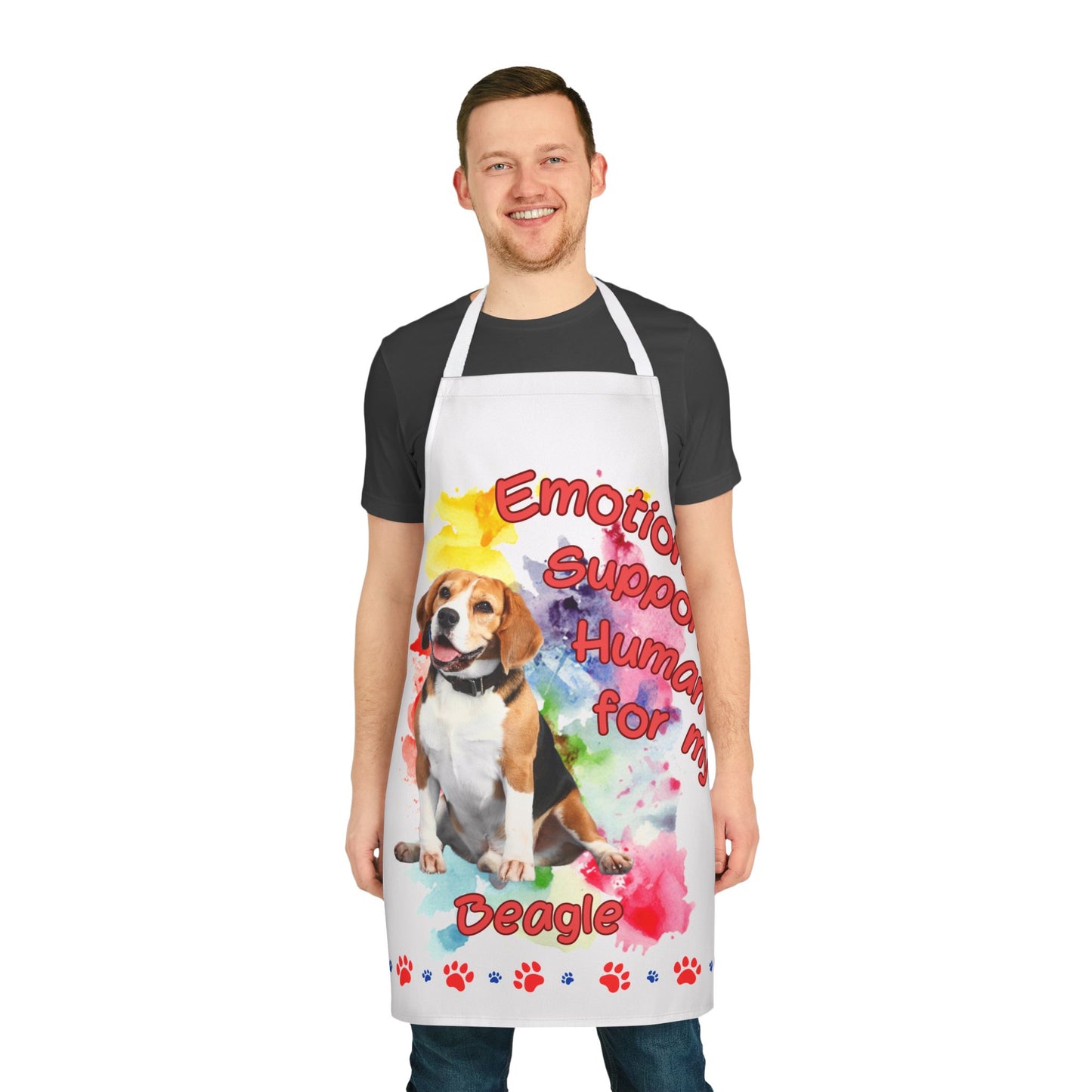 Emotional Support Human for my Beagle Apron