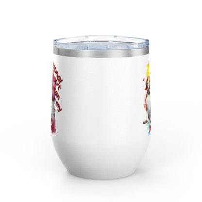 Emotional Support Human for my Beagle Wine Tumbler