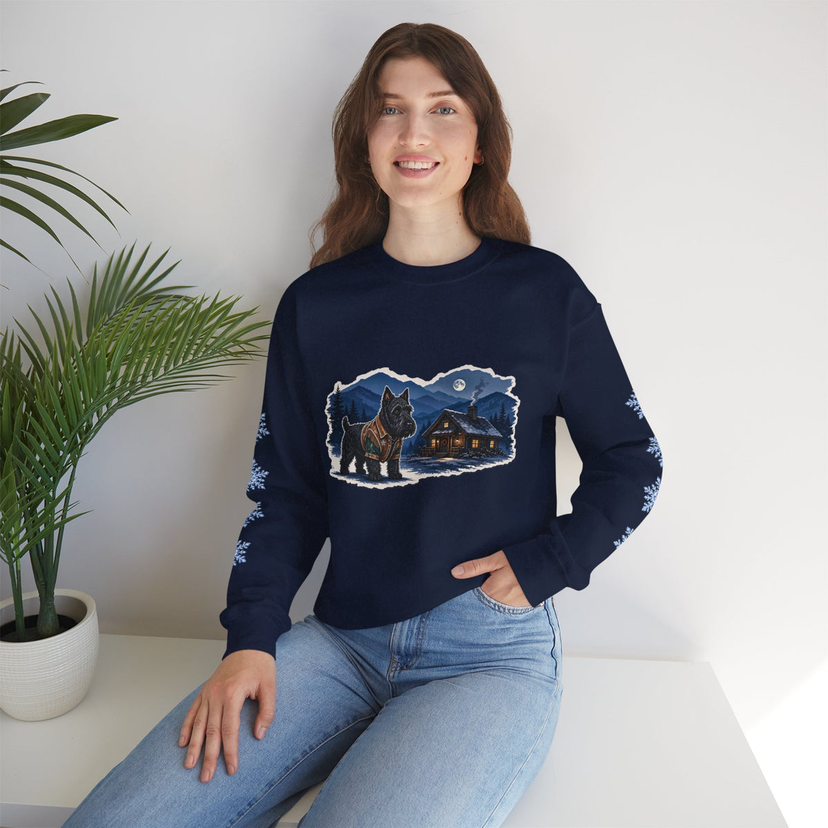 Scottish Terrier Smoky Mountain Christmas Sweatshirt