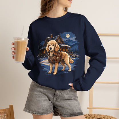 Standard Poodle Smoky Mountain Christmas Sweatshirt