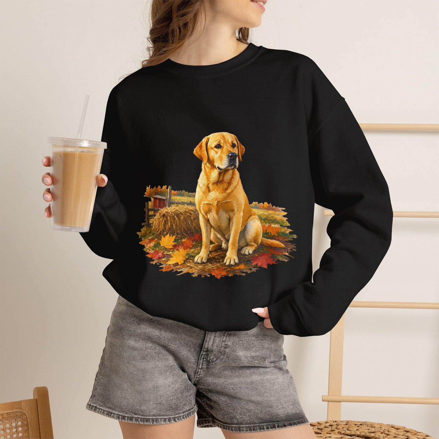 Golden Labrador Retriever Sweater Weather Sweatshirt