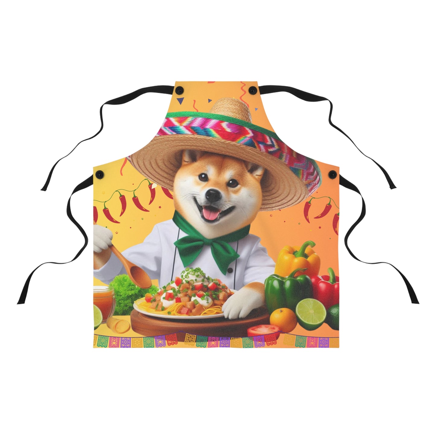Fiesta Shiba Inu Chef Apron