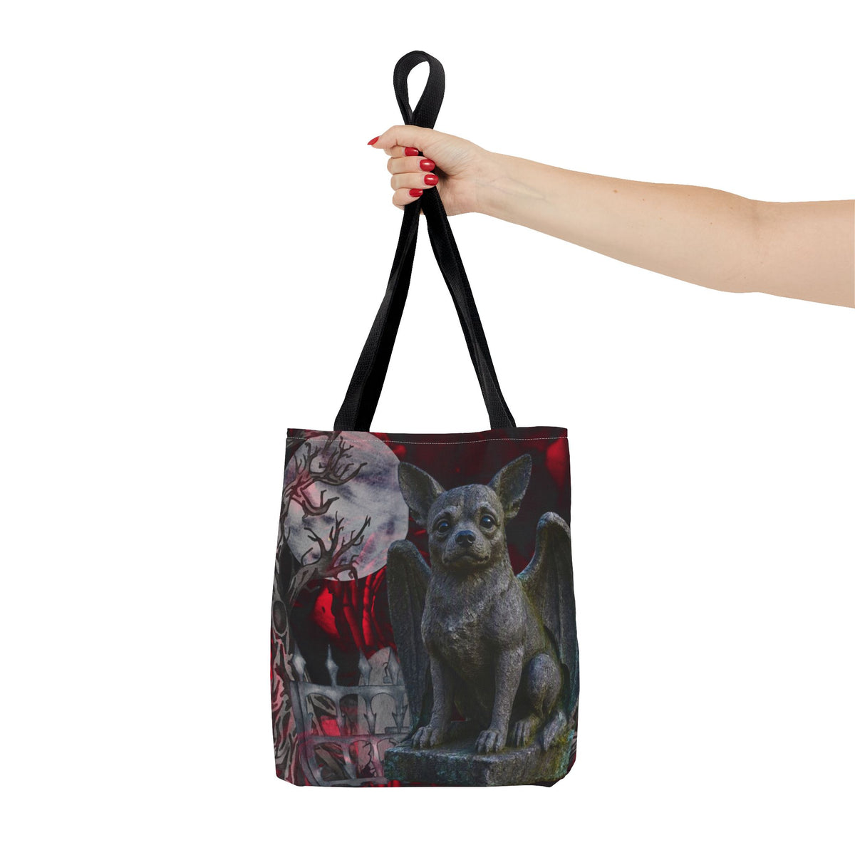 Chihuahua Angelic Gargoyle Protector Tote Bag