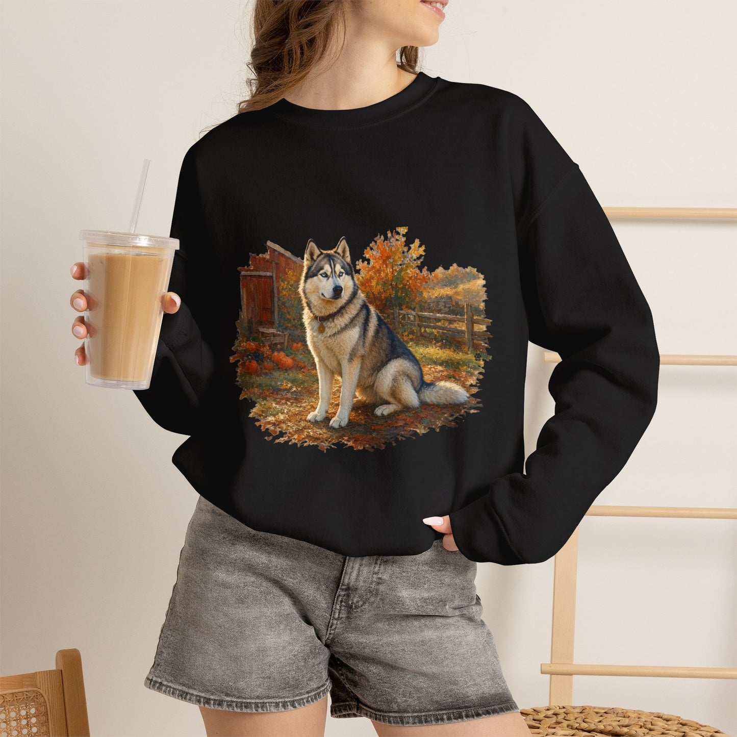 Siberian Husky Sweater Weather Sweatshirt