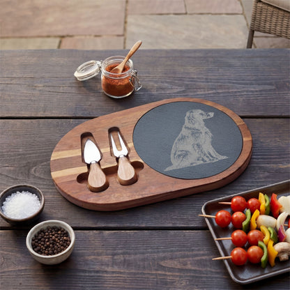 Irish Setter Engraved Charcuterie Board, Dog Lover Cheese Board & Serving Platter
