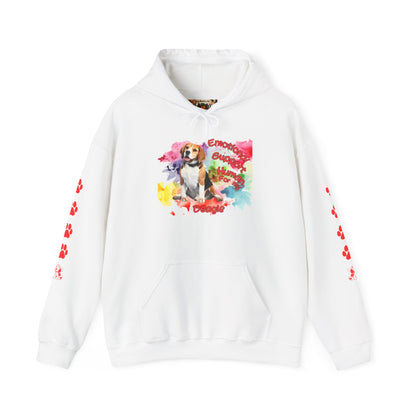 Cozy Emotional Support Human Hoodie for Beagle, Dog lovers comfort wear