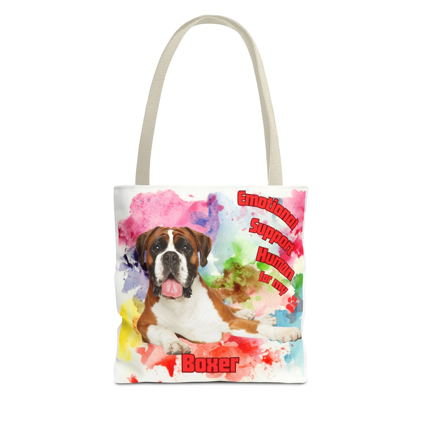 Emotional Support Human for my Boxer tote bag
