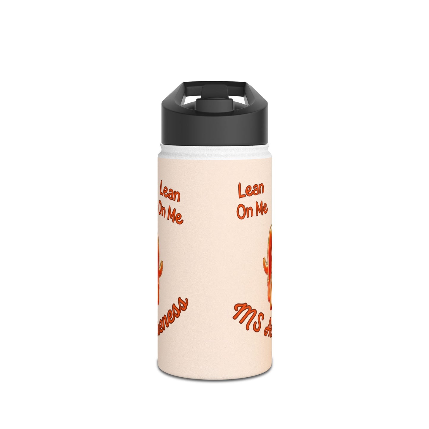 Labrador Retriever "Lean on Me" MS Awareness Stainless Steel Water Bottle