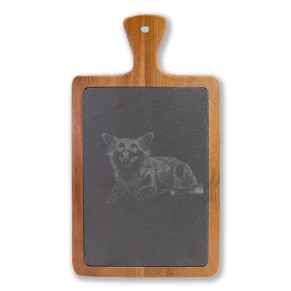 Chihuahua Engraved Charcuterie Board, Dog Lover Cheese Board & Serving Platter