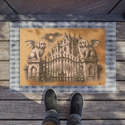 Shih Tzu Gargoyle Angel Gothic Protector Welcome Mat