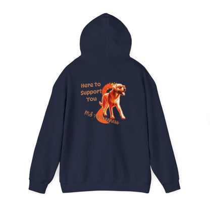 Labrador Retriever "Here to Support You" MS Awareness Hoodie