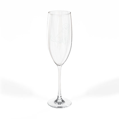 Golden Retriever Engraved Champagne Flute