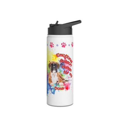 Emotional Support Human for my Boxer Sprots Water Bottle