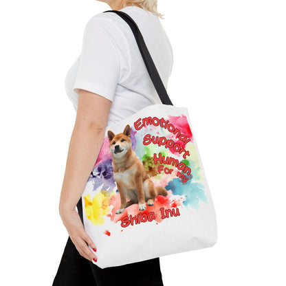 Emotional Support Human for my Shiba Inu Totebag