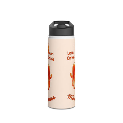Labrador Retriever "Lean on Me" MS Awareness Stainless Steel Water Bottle