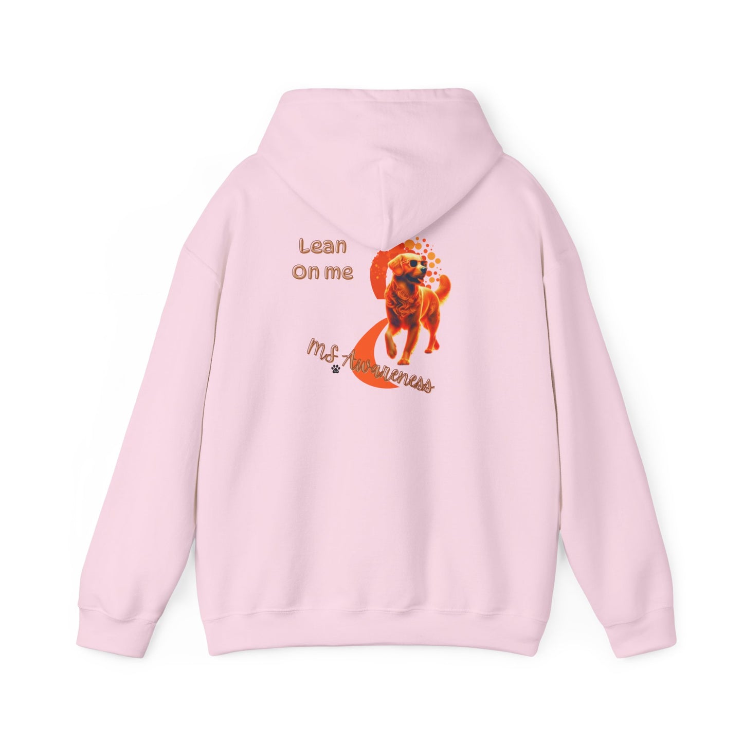 Golden Retriever "Lean on Me" MS Awareness Hoodie