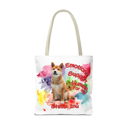 Emotional Support Human for my Shiba Inu Totebag