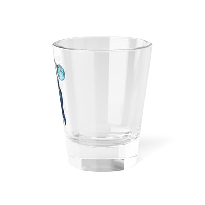 Cancer Zodiac Rottweiler Shot Glass – Mythic Neptune Knight Abyssal Dog Art Barware