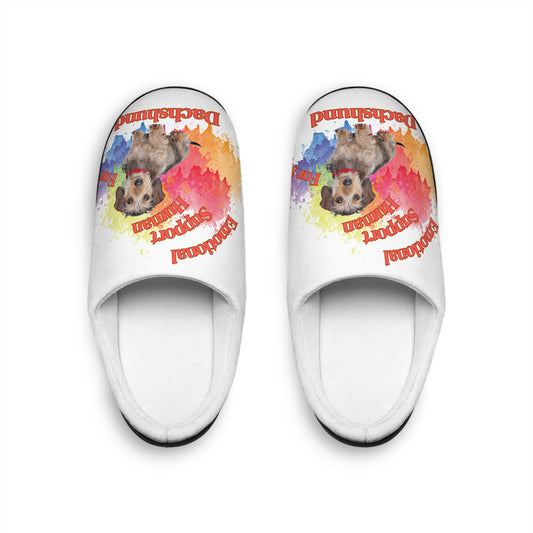 Emotional Support Human for my Wirehaired Dachshund Slippers