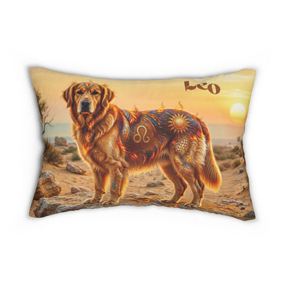 Leo Elements Golden Retriever Lumbar Pillow
